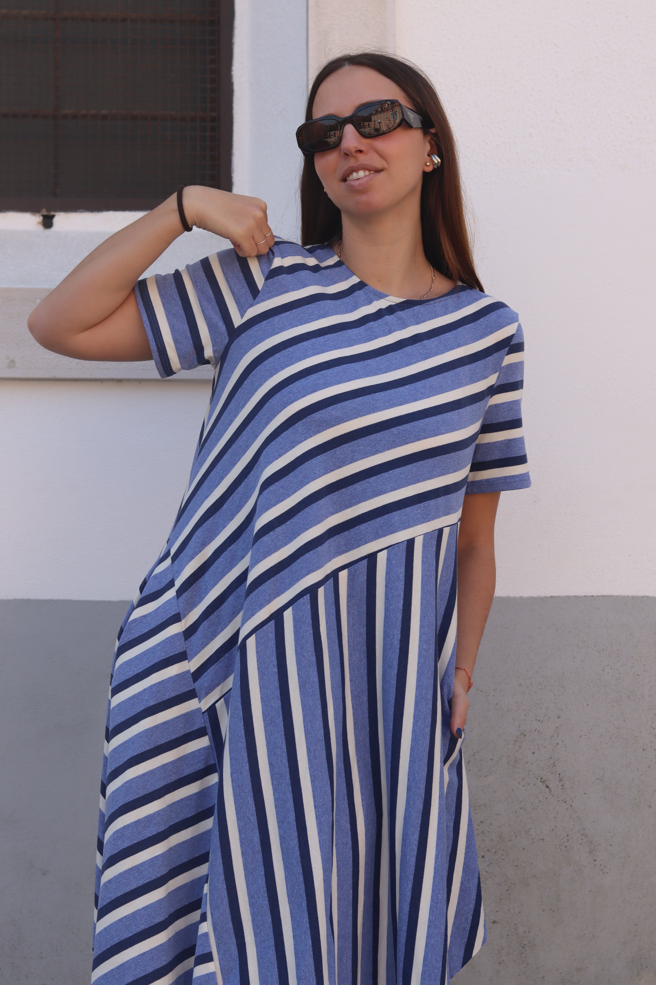 Vestido riscas