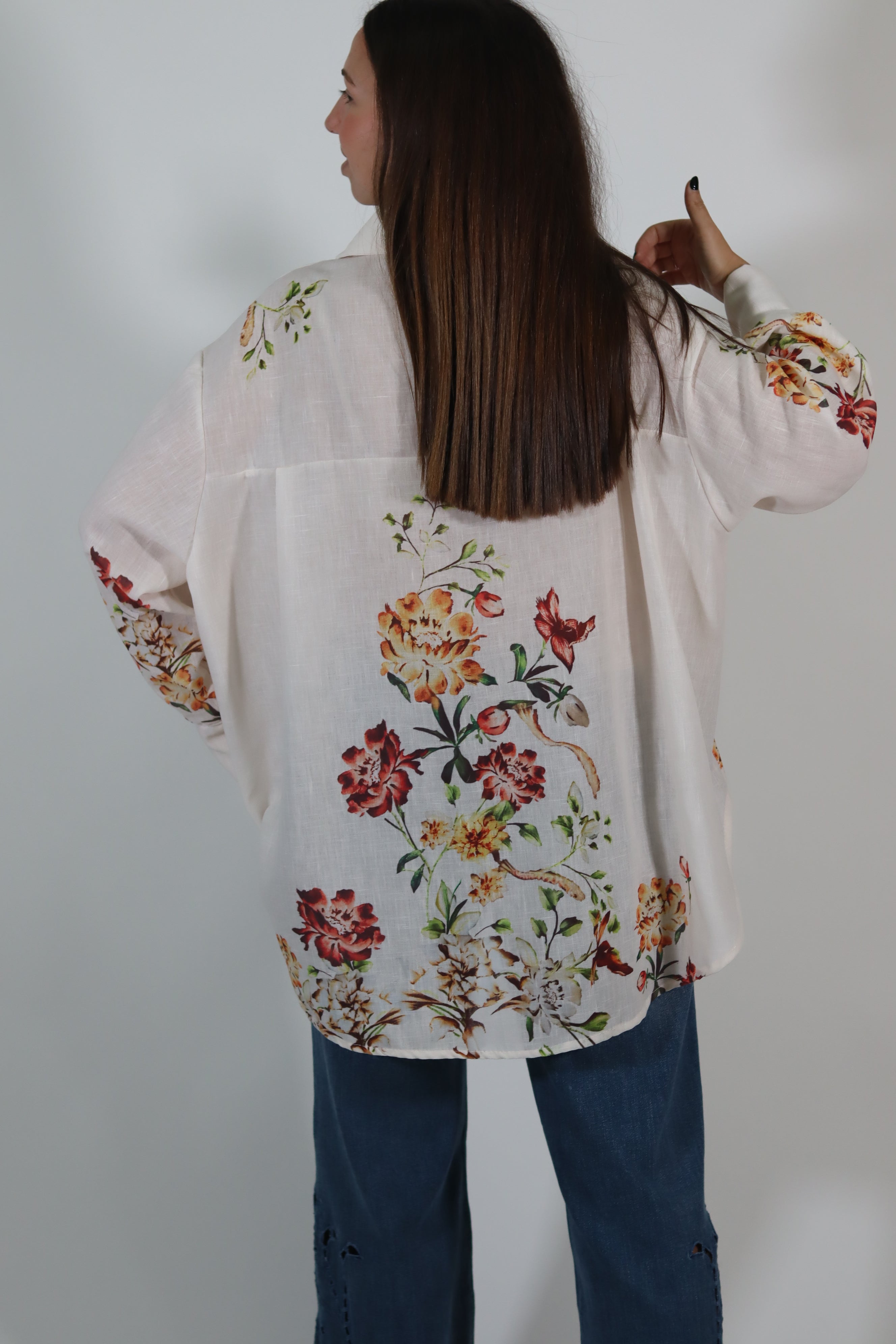 Camisa florinhas pequenas