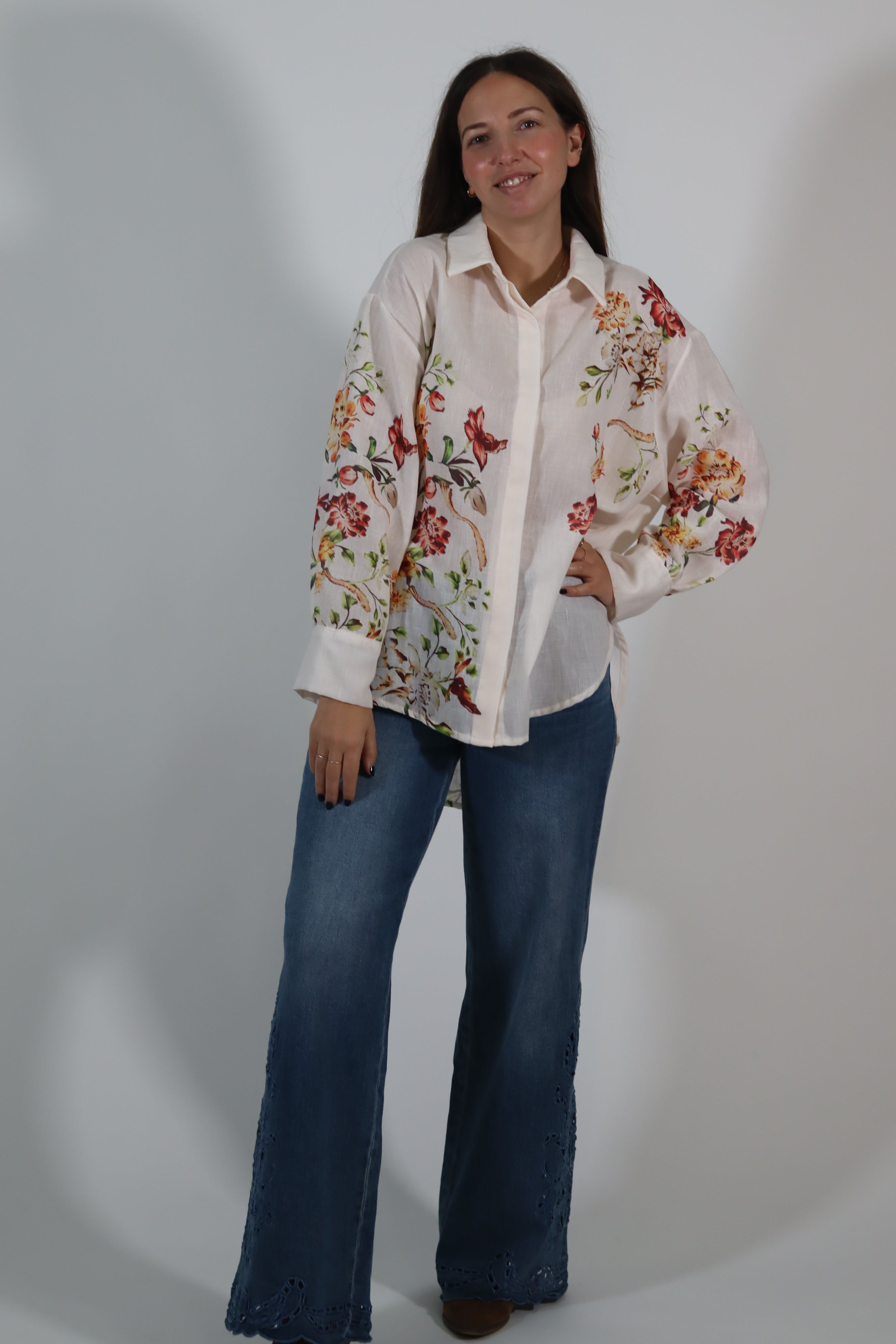 Camisa florinhas pequenas