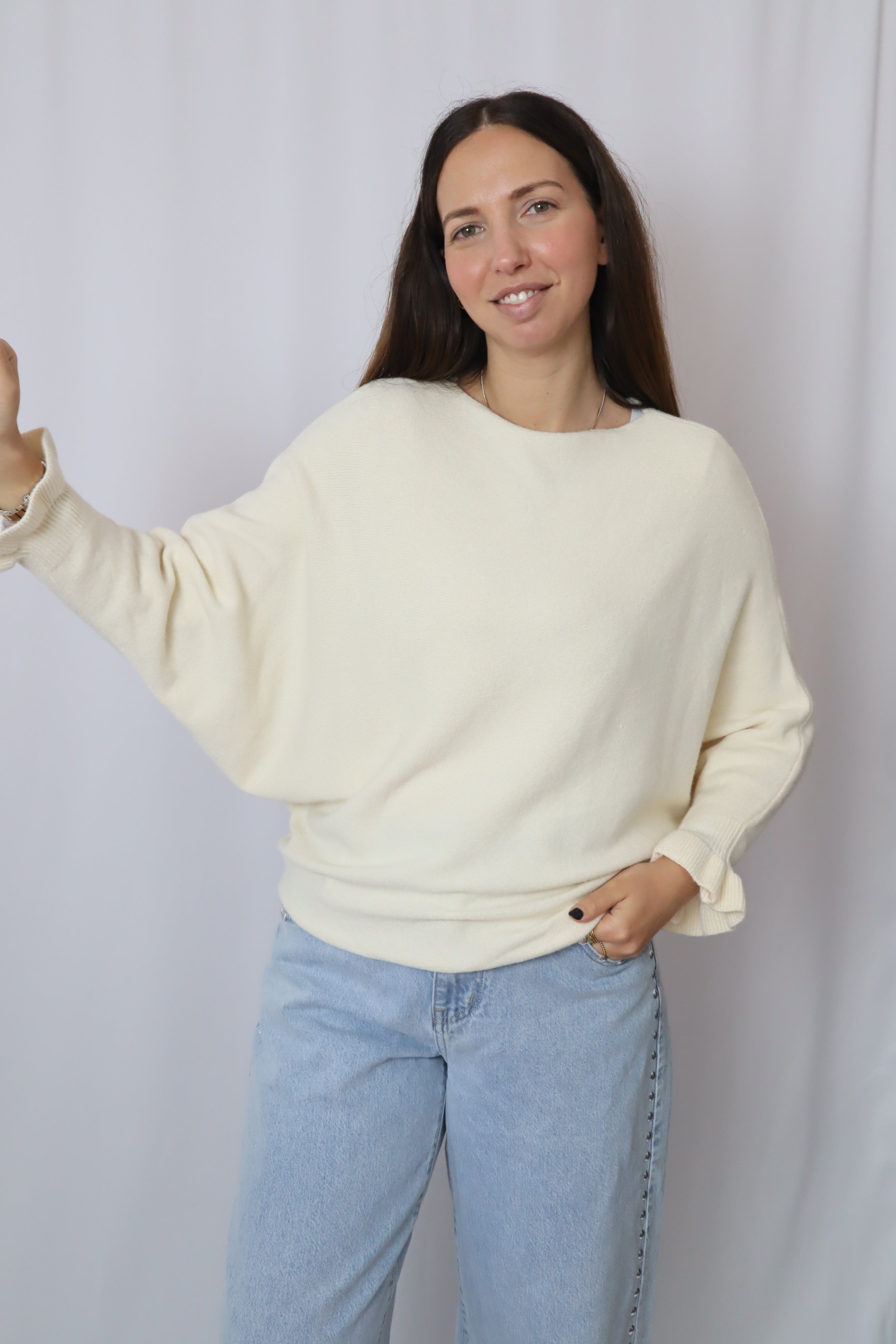 Camisola malhinha folho