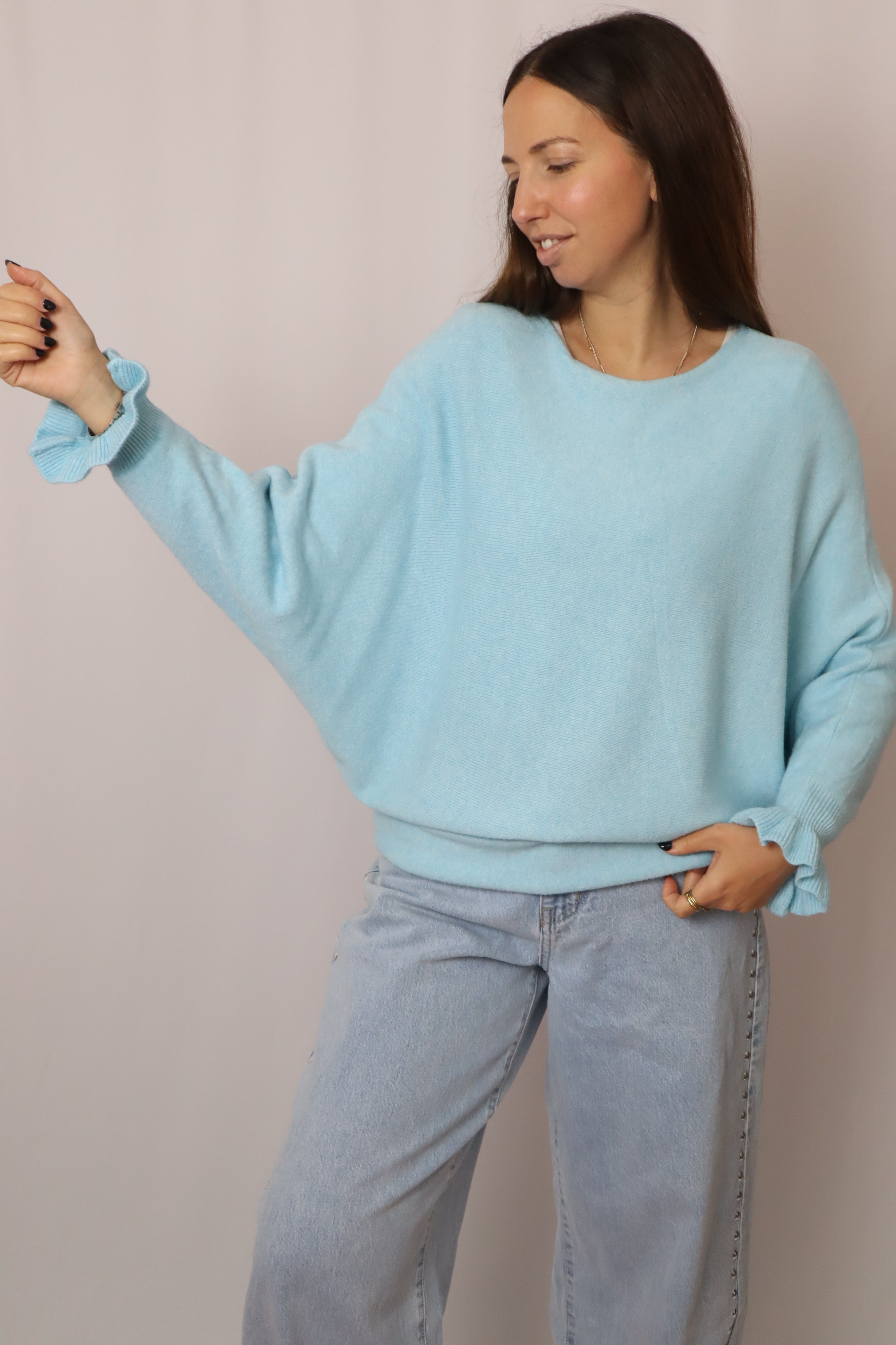 Camisola malhinha folho