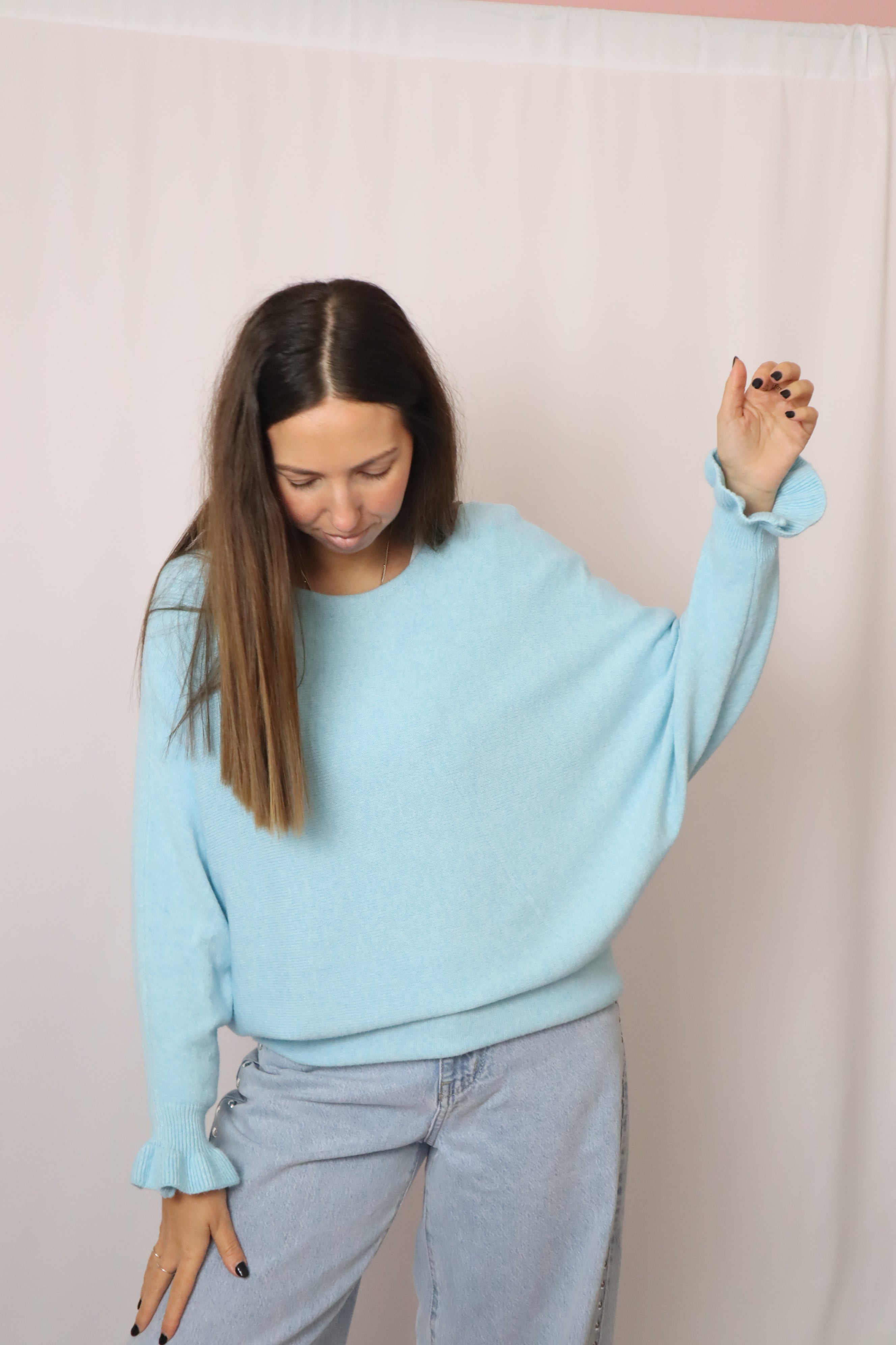 Camisola malhinha folho