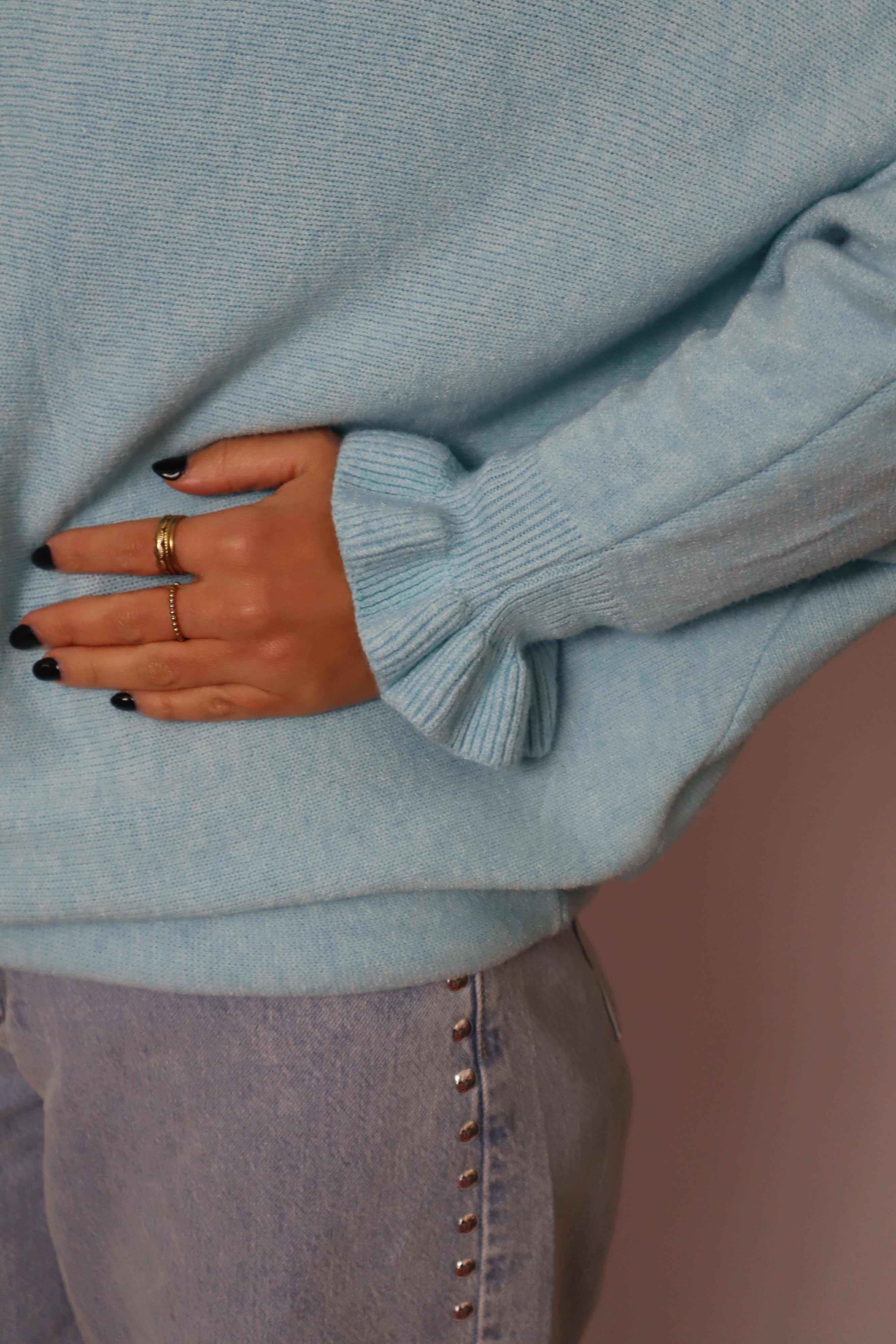 Camisola malhinha folho