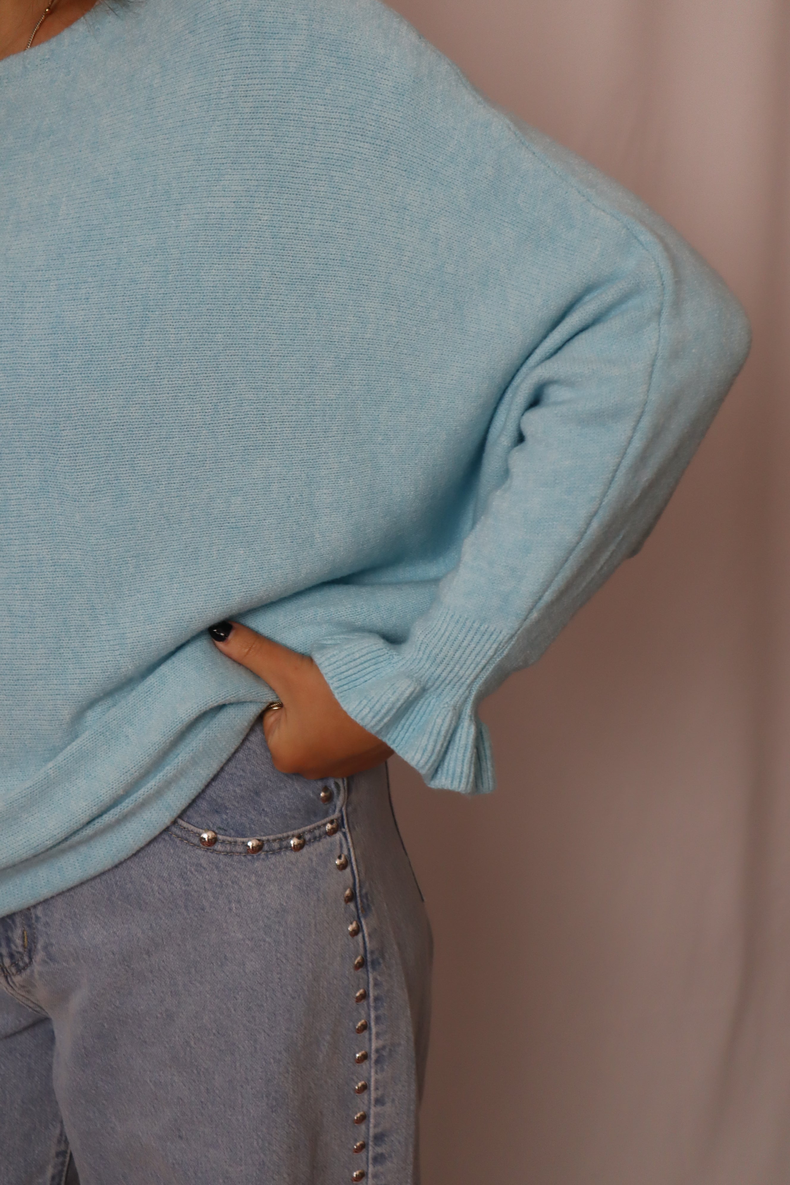 Camisola malhinha folho