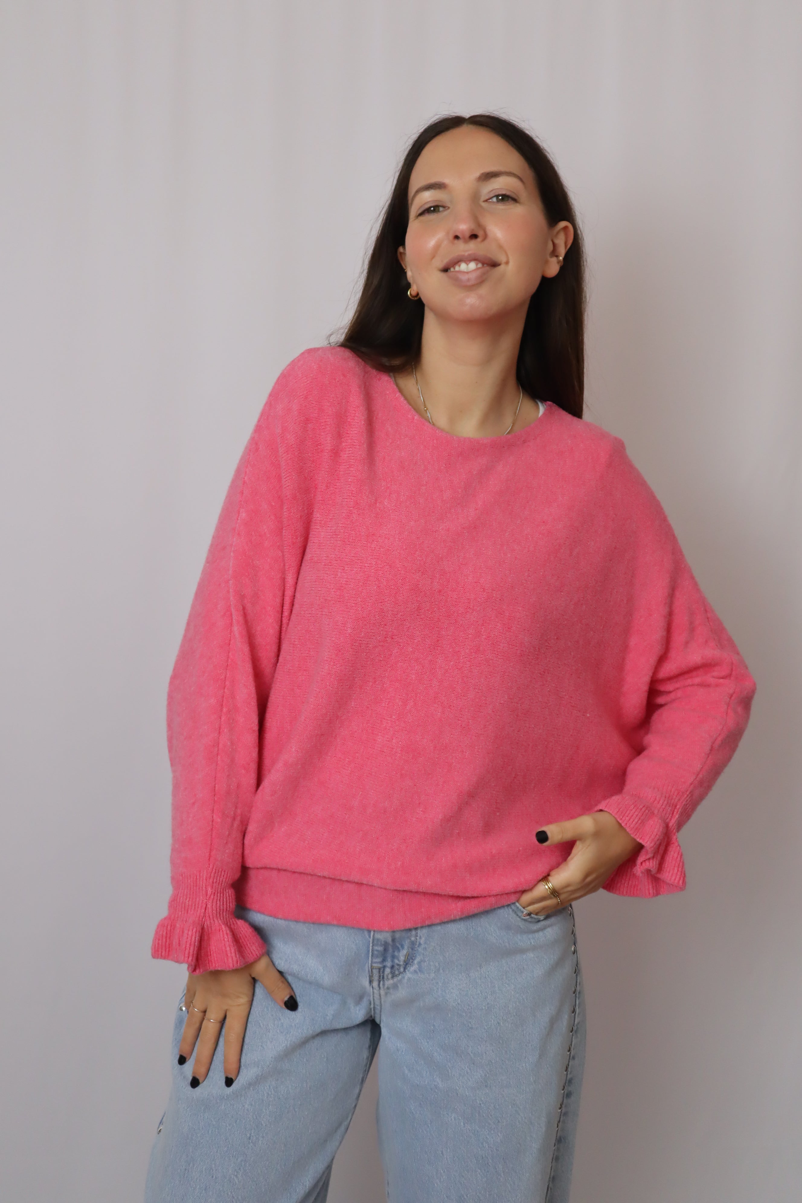 Camisola malhinha folho