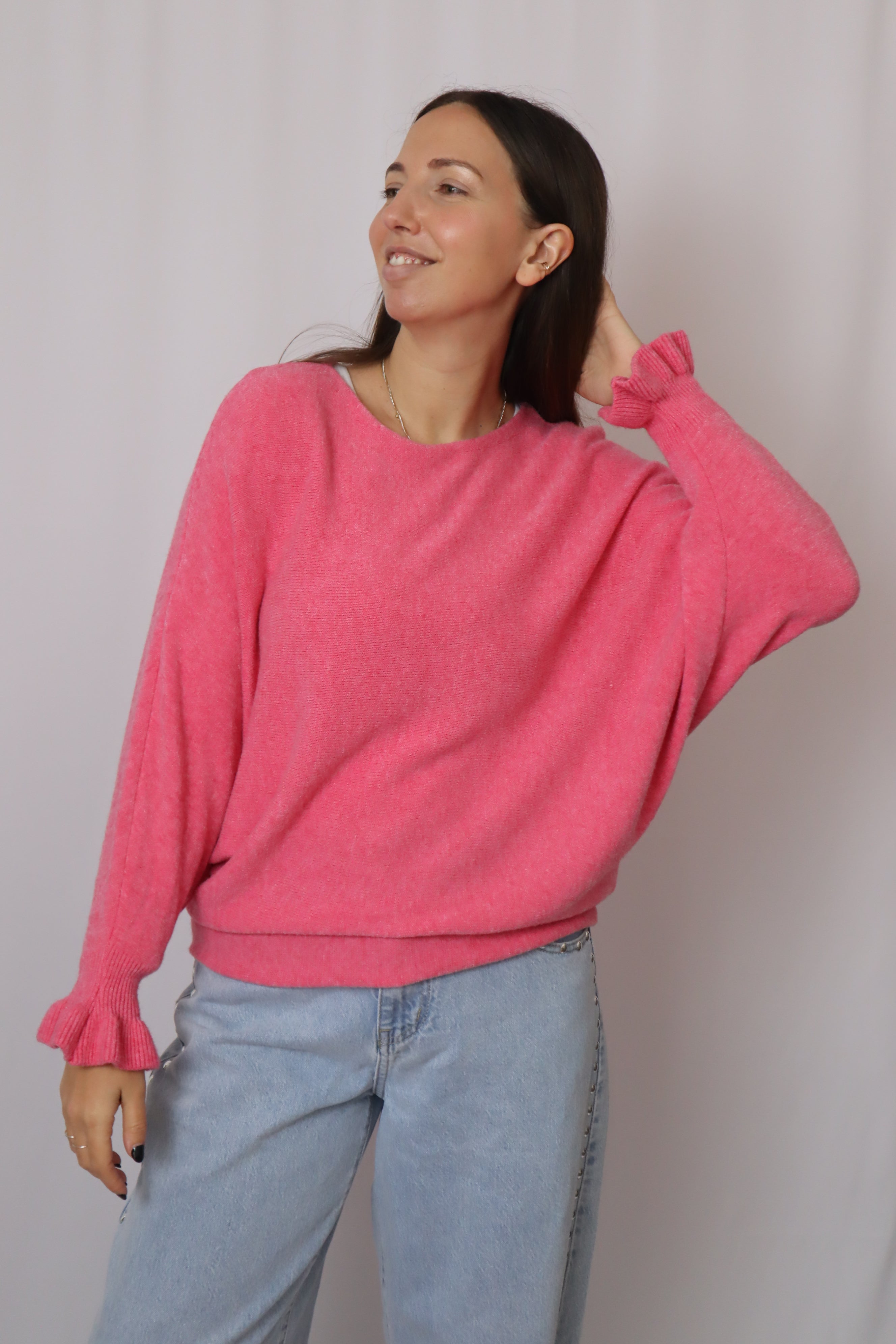 Camisola malhinha folho