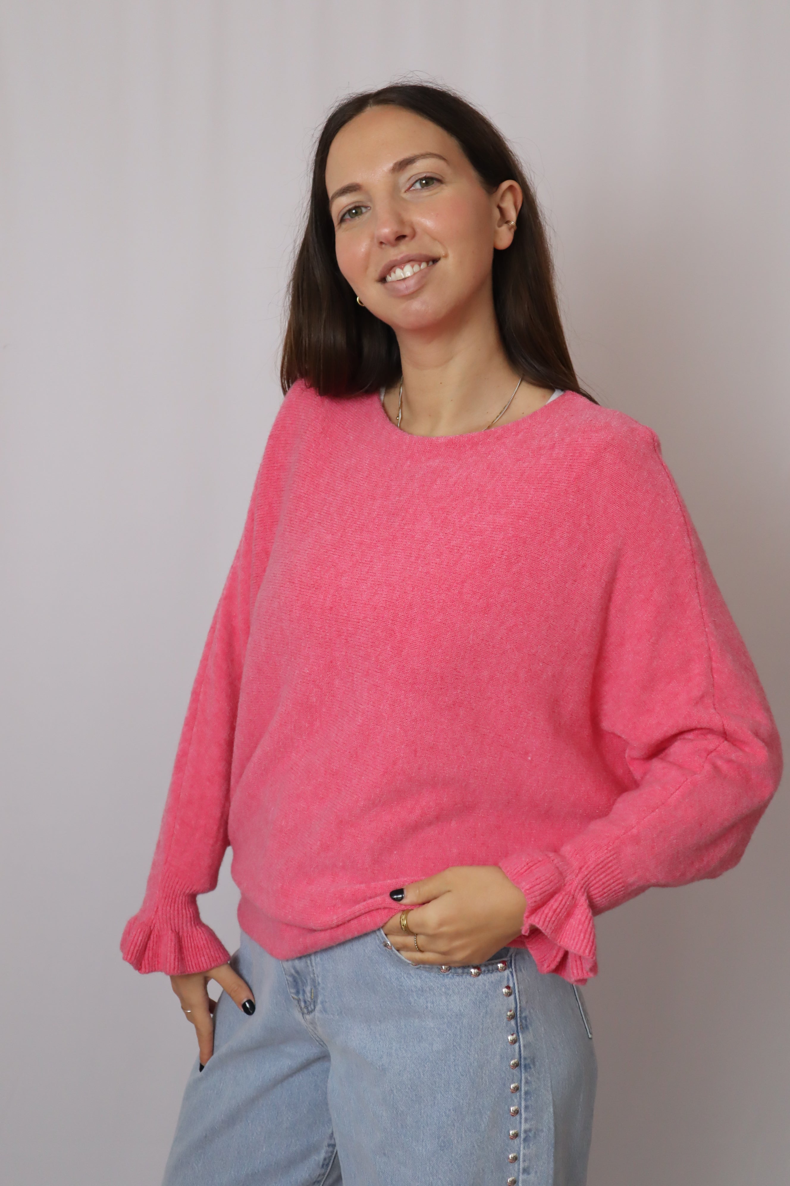 Camisola malhinha folho