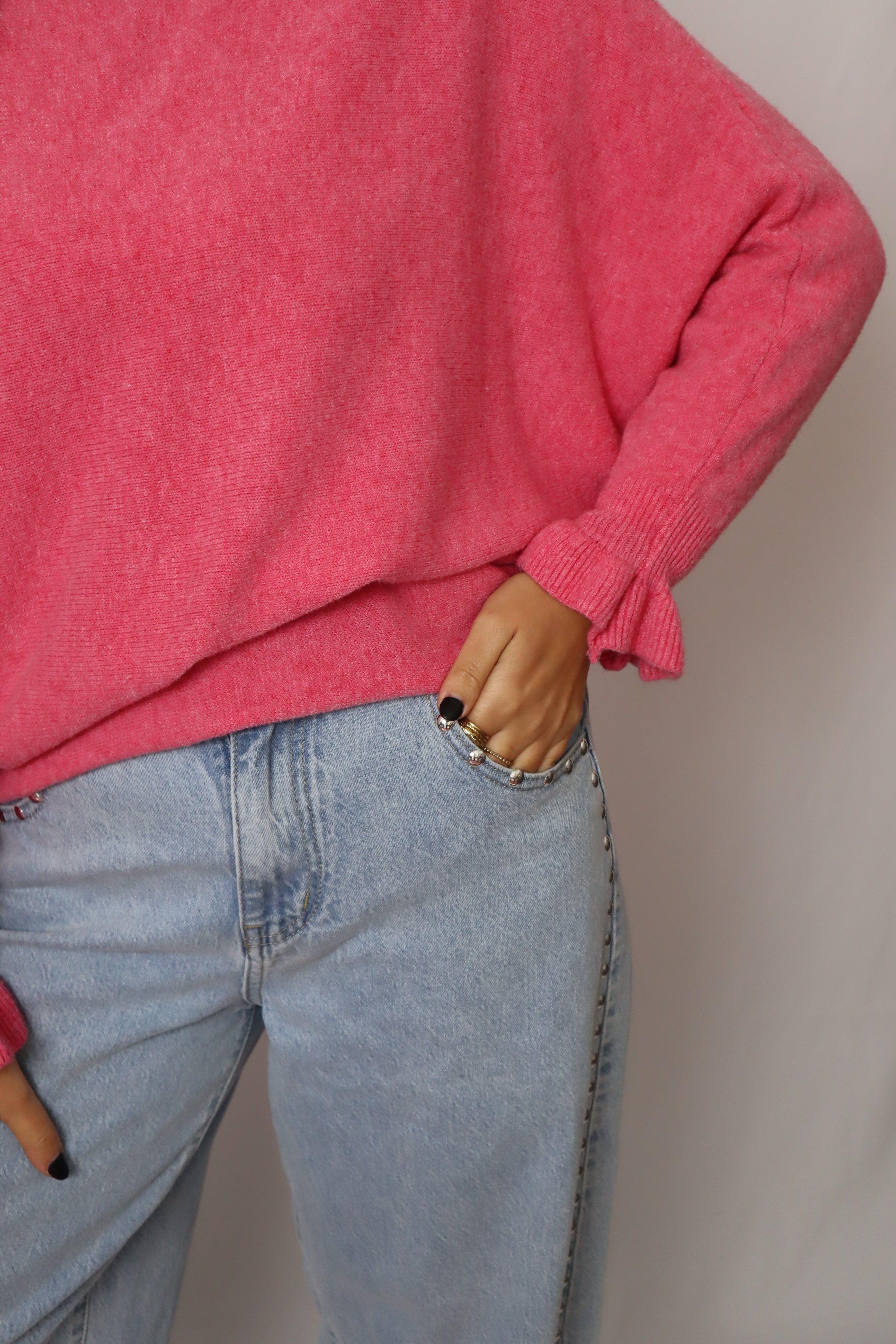 Camisola malhinha folho