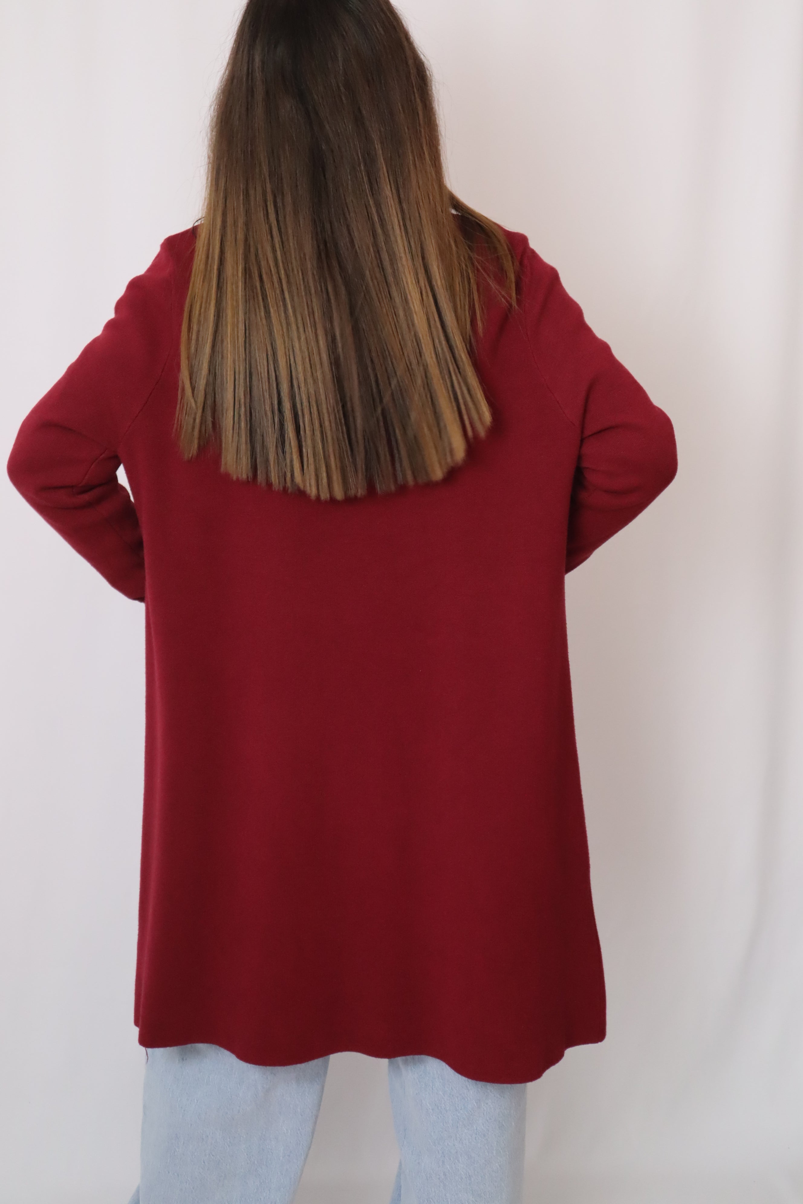 Casaco de malha comprido