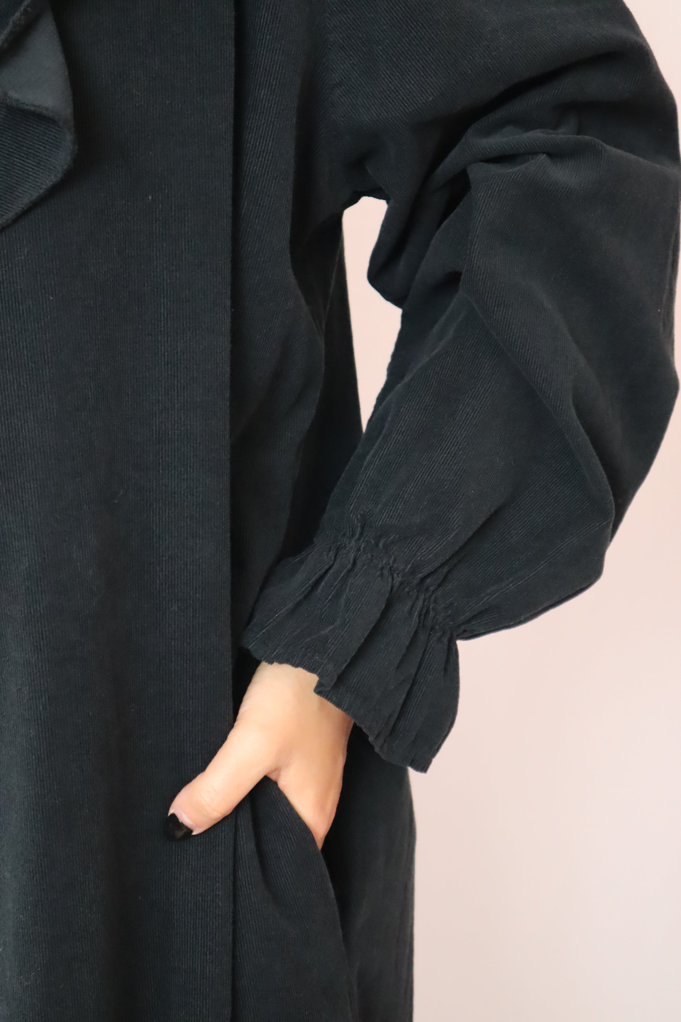 Vestido bombazina preto