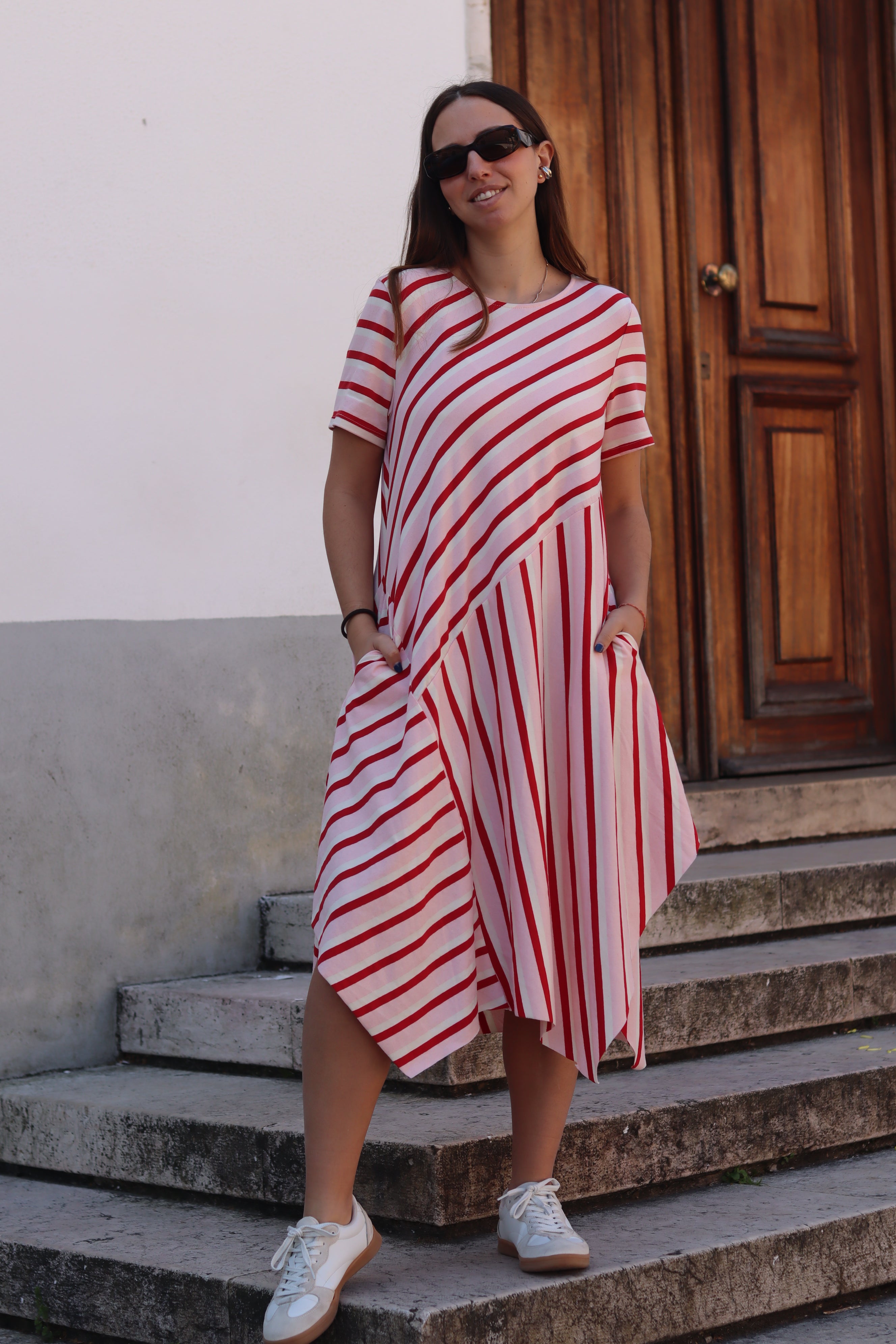 Vestido riscas