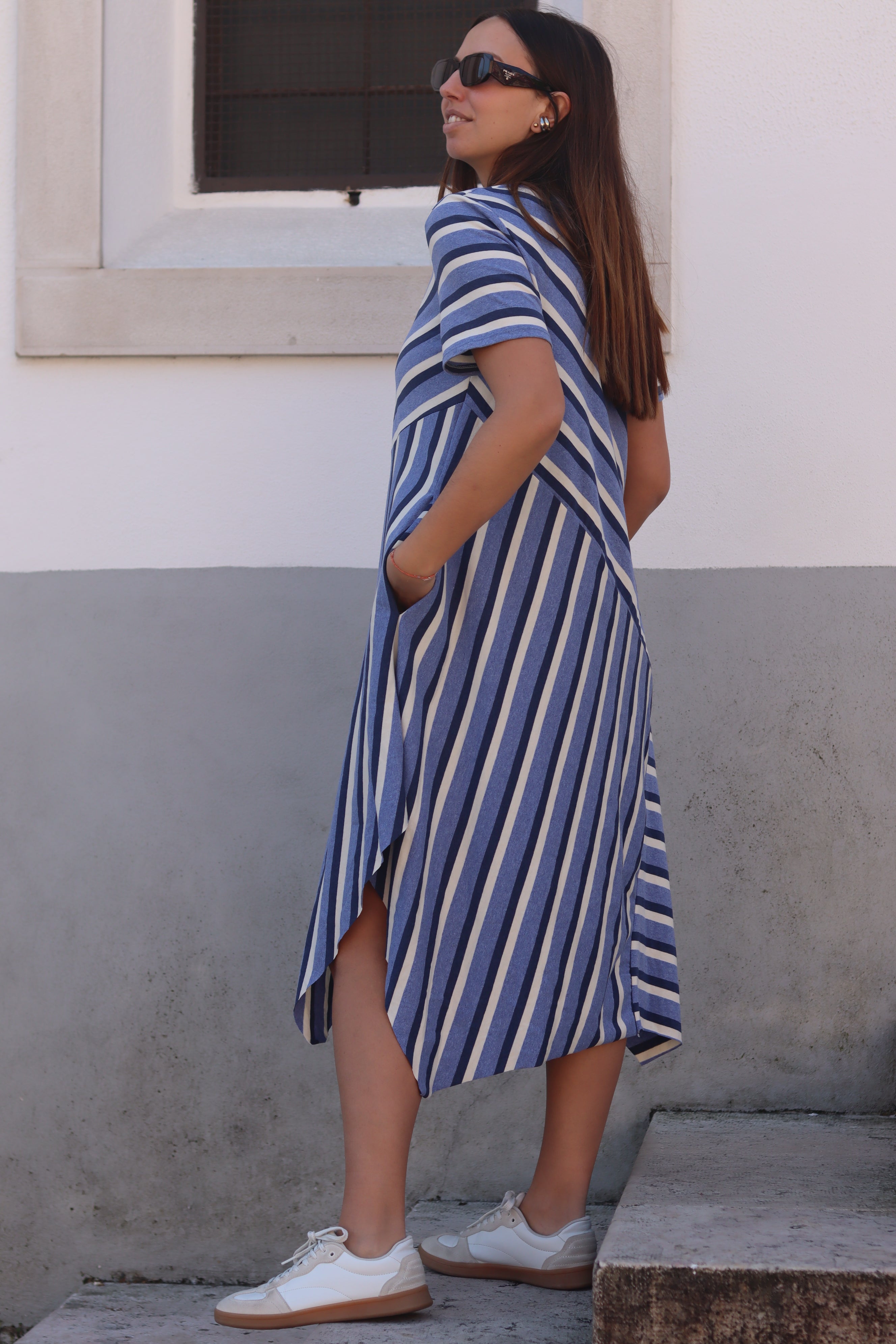 Vestido riscas